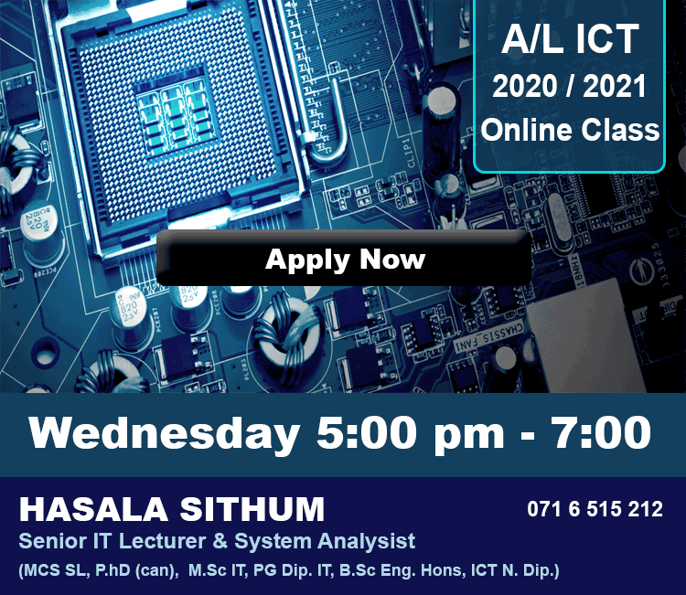 Online Classes for A/L ICT